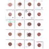 Image 1 : Errors! 1-cent 1942-1982 Bulk Collection in 20-Pocket Sheet. 20pcs. 