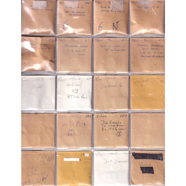 Mixed Denomination 1906-1971 Bulk Collection in 2x 2-Pocket Sheets. 69pcs.