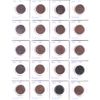 Image 3 : Great Britian Half Penny 1861-1940  Bulk Collection in 3x 20-Pocket Sheets. 60pcs. 