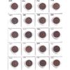 Image 1 : Great Britian Half Penny 1908-1967 Bulk Collection in 2x 20-Pocket Sheets. 33pcs. 