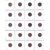 Image 1 : Great Britian Farthing & Penny 1862-1938 Bulk Collection in 2x 20-Pocket Sheets.  40pcs. 