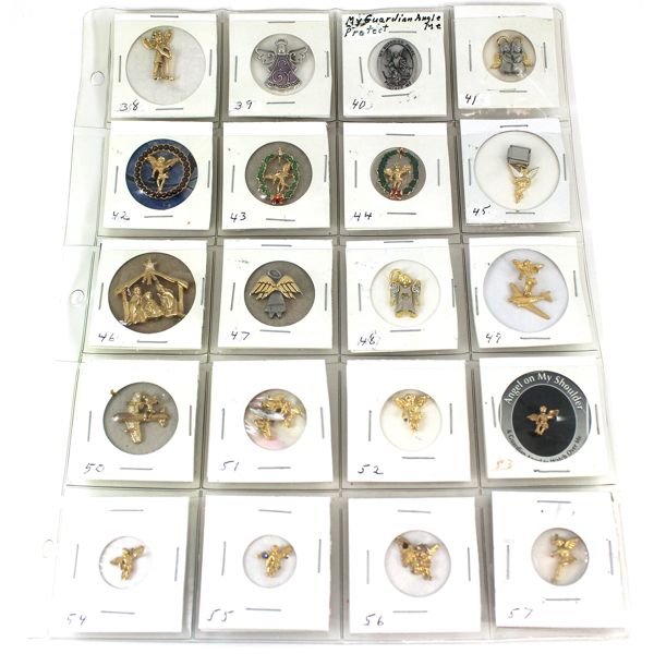 Estate Lot Vintage Angel Pendants with Stone Accents. You will receive 20 different. 20pcs