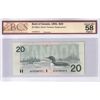 Image 1 : BC-58bA-i 1991 $20 BCS AU58 Original Bonin-Thiessen Replacement SN: AIX2989372