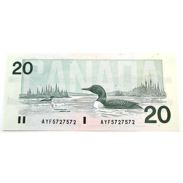 BC-58d-i-N10-iii 1991 $20 4 Cycle REPEATER UNC Knight-Dodge SN: AYF5727572