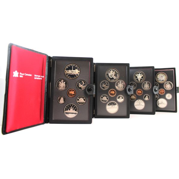 1981-1984 Double Dollar Sets. INCLUDES: 1981, 1982, 1983, & 1984. 4pcs.