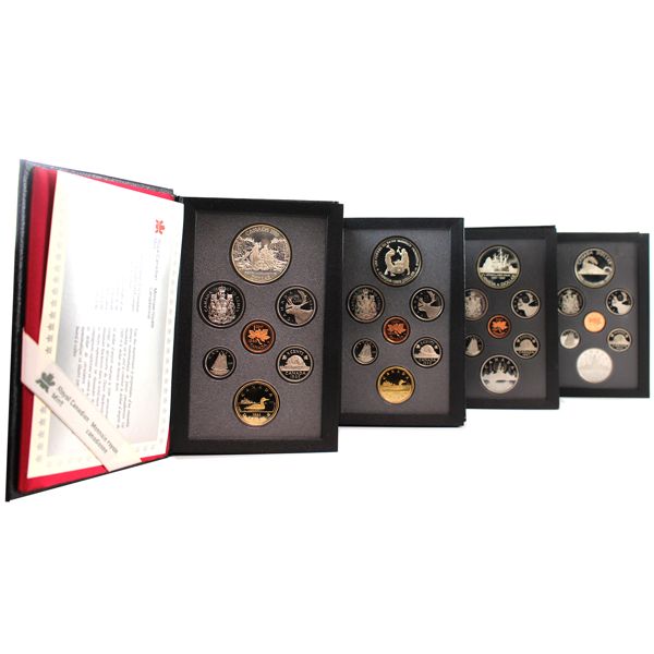 1986-1989 Double Dollar Sets. INCLUDES: 1986, 1987, 1988, & 1989. 4pcs.