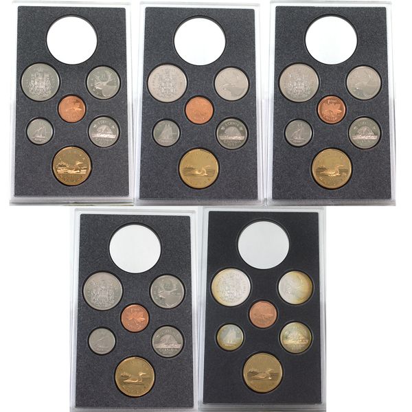 1992-1996 6-piece Proof Sets. INCLUDES: 1992, 1993, 1994, 1995, & 1996. 5pcs.