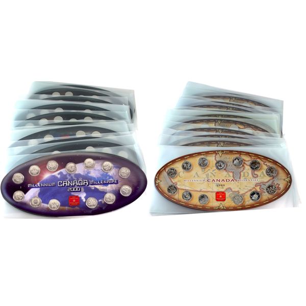 ***Bulk Lot of 15x 1999 & 15x 2000 Commemorative 25-cent Cardboard Sleeve Sets. 30pcs.