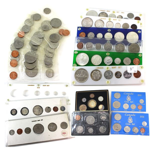 *1949-1986 Year Sets & Empty Cases. 20pcs.