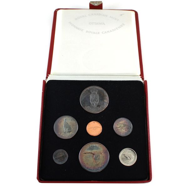 1967 Centennial Specimen Set with Medallion in Red Case