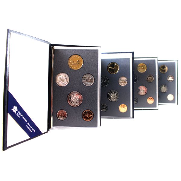 1988, 1990, 1991, & 1992 Specimen Sets. 4pcs.