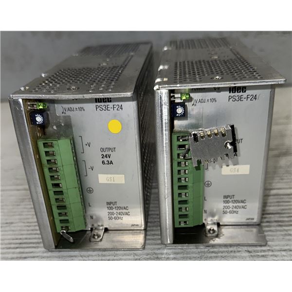 Lot of (2) idec #PS3E-F24 Power Supplies