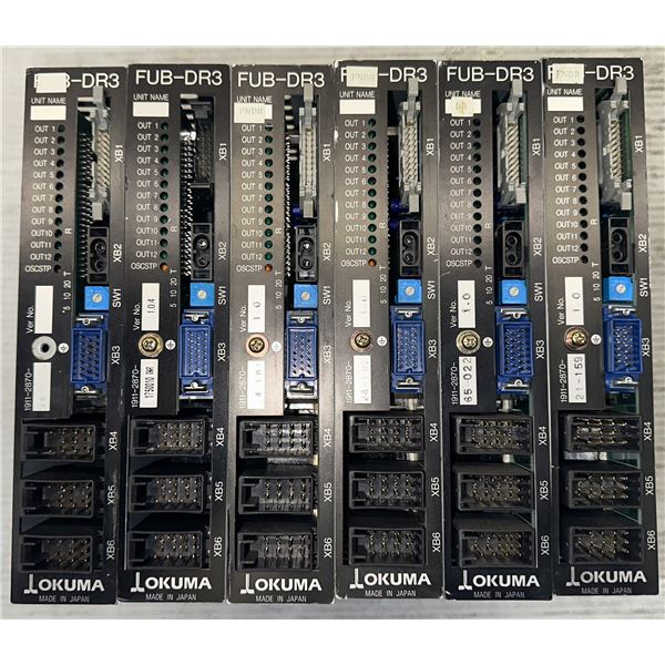 Lot of (6) Okuma Opus7000 FUB-DR3 / 1911-2870 Card Board Modules