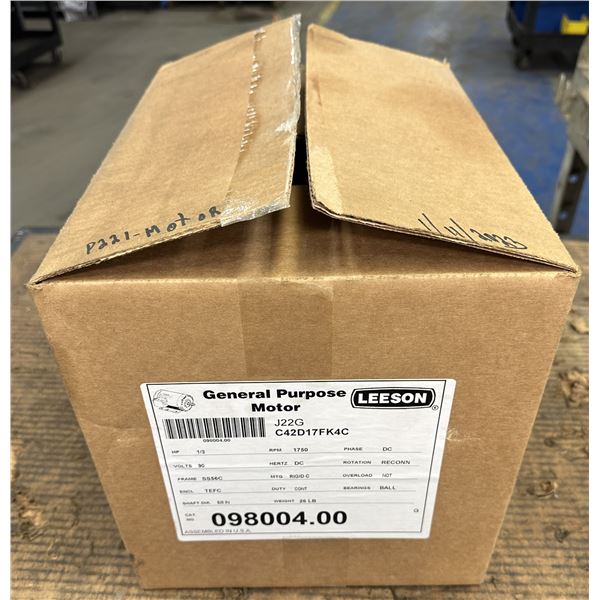 Leeson #098004.00 Direct Current Permanent Magnet Motor