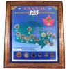 Image 1 : Canada 1992 125th Limited Edition 19 Coin Series In Wooden Frame. Numbered 4949/5000