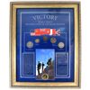 Image 1 : Victory WWII Historic Coins Of The Allied Nations in Wooden Frame.