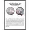 Image 3 : Silver $1 1965 Large Beads Ptd 5 ICCS PL66 Cameo *Rare* 
