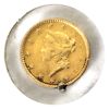 Image 2 : USA Gold 1851 $1 (has been previously mounted)