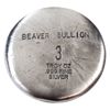 Image 2 : 3oz Beaver Bullion Day Of The Dead .999 Fine Silver Round. (Tax Exempt) 