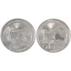 Image 1 : 2x 1oz Armenia 2021 & 2023 500 Dram Noah's Ark .999 Fine Silver Coins. 2pcs (Tax Exempt)