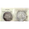 Image 2 : Silver $1 1962 & 1963 ICCS MS64. 2pcs. 
