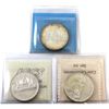 Image 2 : Silver $1 1965 ICCS & CCCS MS62. 3pcs.