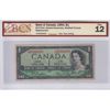Image 1 : BC-37bA-i 1954 $1 Neat SN: *B/M0300000, Modified Portrait BCS F12 Beattie-Rasminsky Replacement 