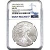 Image 1 : USA Silver 2016 $1 30th Anniv. Silver Eagle NGC MS70 *Early Releases* (Tax Exempt)