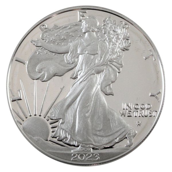 USA Silver 2023 $1 Silver Eagle With COA & Original Box. 