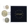 Image 1 : USA 1976 Bicentennial 3 Coin Silver Proof Set in Original Commemorative Case. 