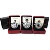 Image 1 : 2007 $8 Maple of Long Life, 2009 $8 Maple of Wisdom, & 2011 $15 Maple of Happiness Silver. 3pcs.