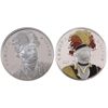Image 1 : 2007 Thayendanegea Sterling Silver Proof Dollars - Original & Enameled Versions in Capsules. 2pcs
