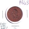 Image 1 : USA 1863 Civil War Token - New York 'Gustavus Lindenmueller'