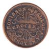 Image 1 : USA 1863 Civil War Token - Robinson & Ballou Grocers Troy N.Y. 'Redeemed At Our Store'