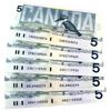 Image 1 : Lot of All 5 Signatures of 1986 Canada $5 Notes UNC or Better. 5pcs. 