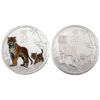 Image 1 : 2x 1oz Australia 2022 $1 Year of the Tiger (One w/ Colour) .9999 Fine Silver Coin 2pcs (Tax Exempt)