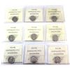 Image 2 : 10-cent 2001-2009 ICCS MS65. 9pcs. 