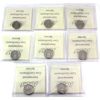 Image 2 : 10-cent 2011-2018 ICCS MS65. 8pcs. 
