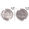 Image 1 : Silver $1 1935 (Cleaned) & 1936 (Scratched) AU-UNC. 2pcs. 