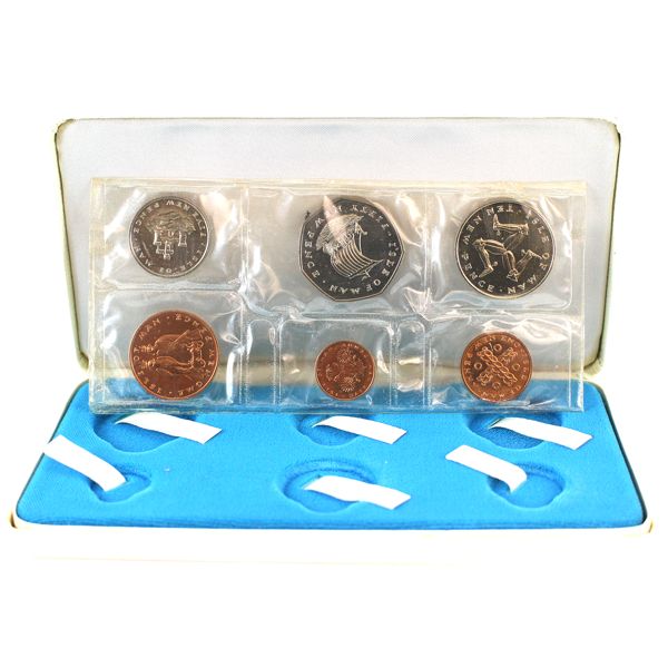 Isle Of Man 1971 6-Piece Proof Set Minted at The Royal Mint