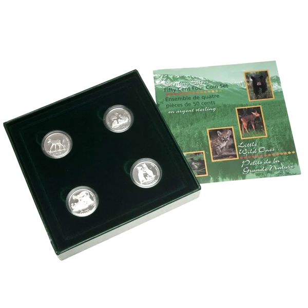 1996 50-cent Little Wild Ones Sterling Silver 4-Piece Set