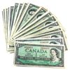 Image 1 : 1954 $1 Circ. Beattie-Rasminsky Bank of Canada Notes. 52pcs. 