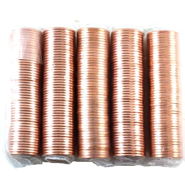 1-cent 2010 & 4x 2011 (Magnetic & Non magnetic) Rolls of 50pcs. Sold as is. 5 Rolls 