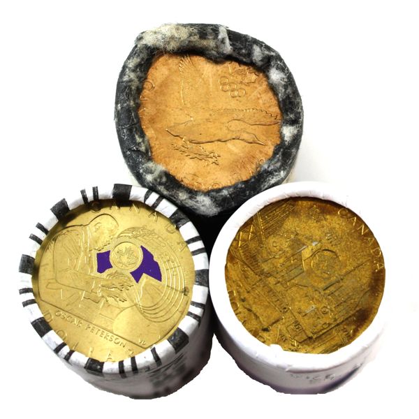 $1 2006-2022 Commemorative Rolls of 25pcs. 3 Rolls