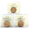 Image 2 : Loon $1 1987, 1992 & 1995 ICCS MS65. 3pcs. 