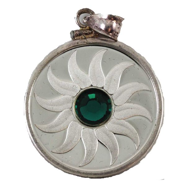 2011 $3 Birthstone Series - May Sterling Silver Coin with Swarovski Crystal in Sterling Silver Bezel