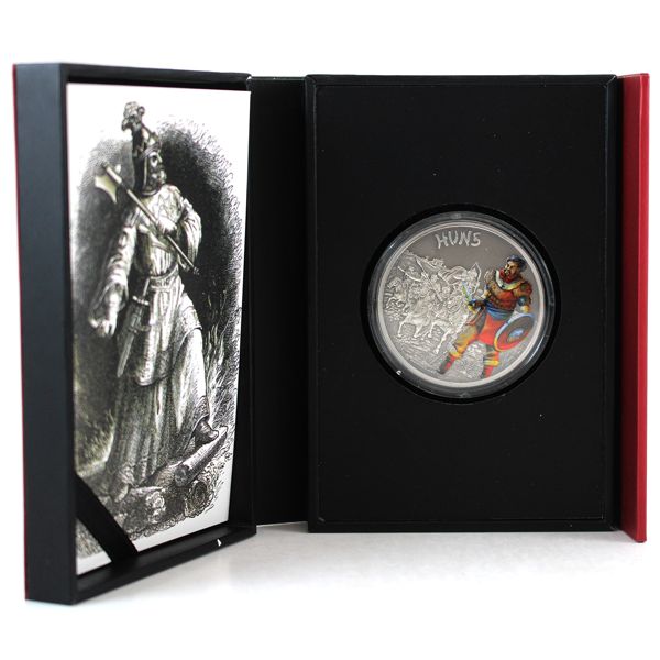 Niue Silver 2017 $2 Warriors of History Series - Huns. 1oz Fine Silver (Tax Exempt)