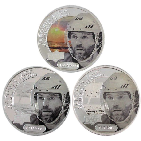 Cook Islands 2016-17 $5 Upper Deck Grandeur - Jaromir Jagr 1oz Fine Silver Coins. 3pcs (Tax Exempt)