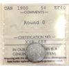 Image 1 : 5-cent 1900 Wide Round 0 ICCS  EF40