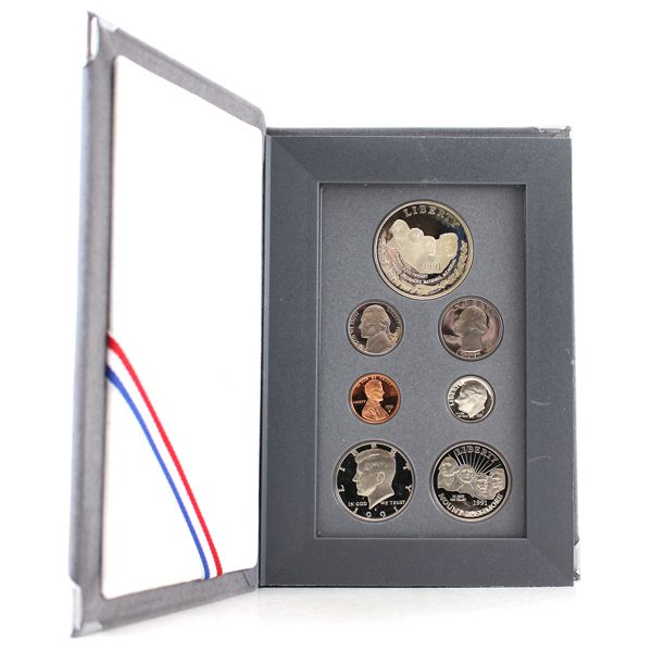 USA 1991S Mount Rushmore Anniversary Prestige Proof Set w/ COA. 